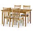 Ibsen Dining Table with 4 Chairs Oak (Brown)