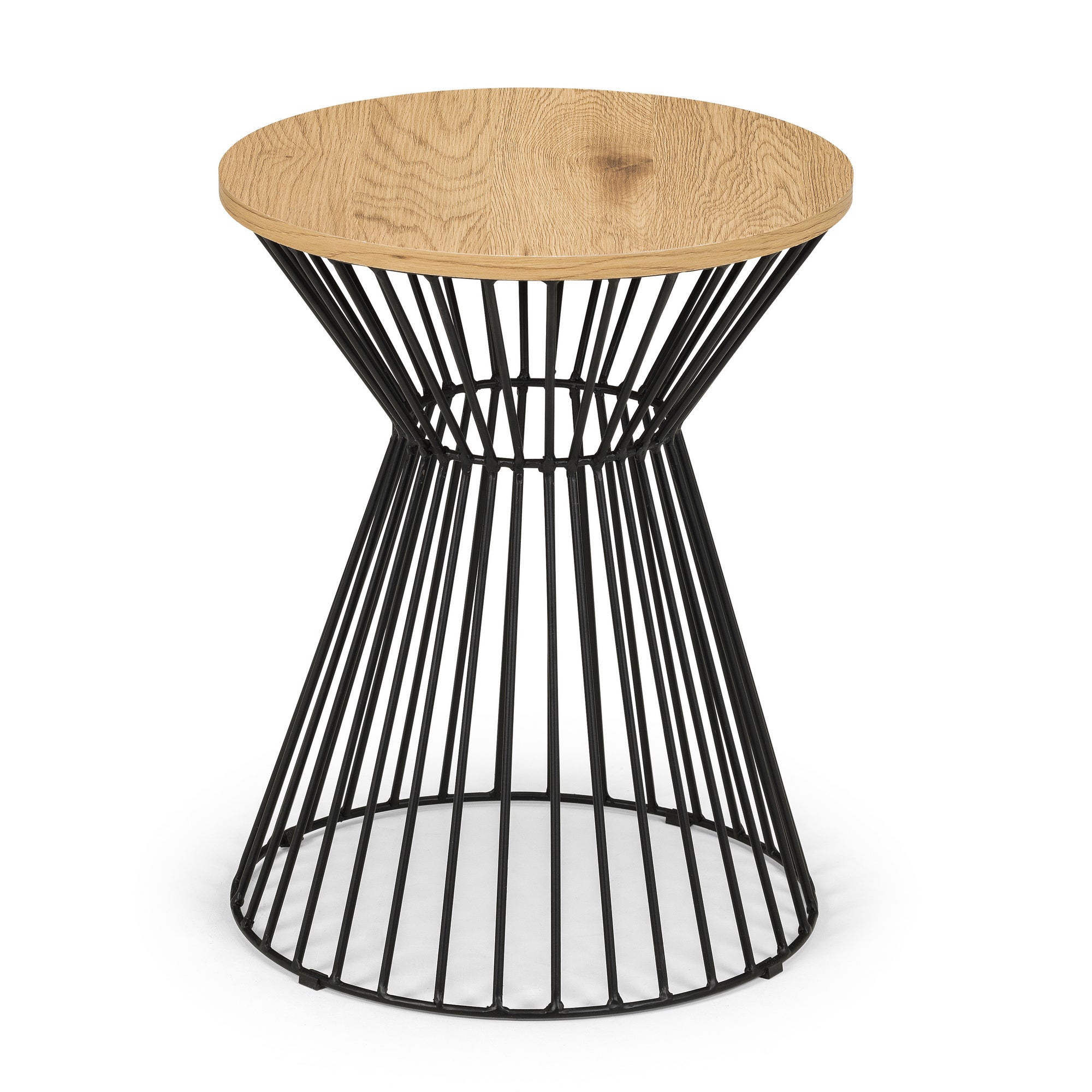 Jersey Round Wire Lamp Table Brown