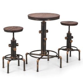 Rockport Round Bar Table with 2 Stools