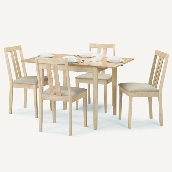 Rufford Dining Table and 4 Chairs Natural