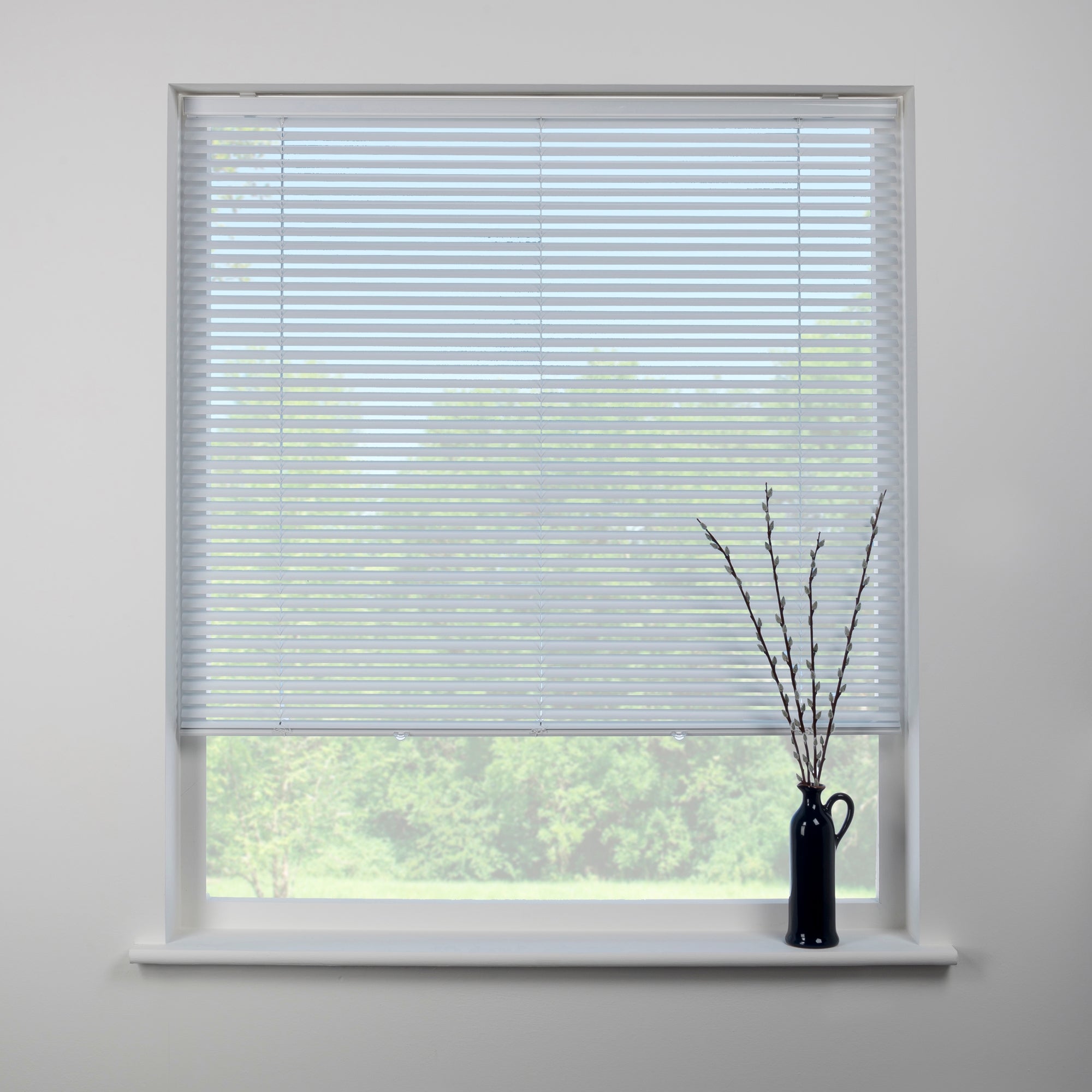 Swish Polar White Cordless Aluminium Venetian Blind 25mm Slats | Dunelm