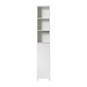 White Wave Tall Cabinet