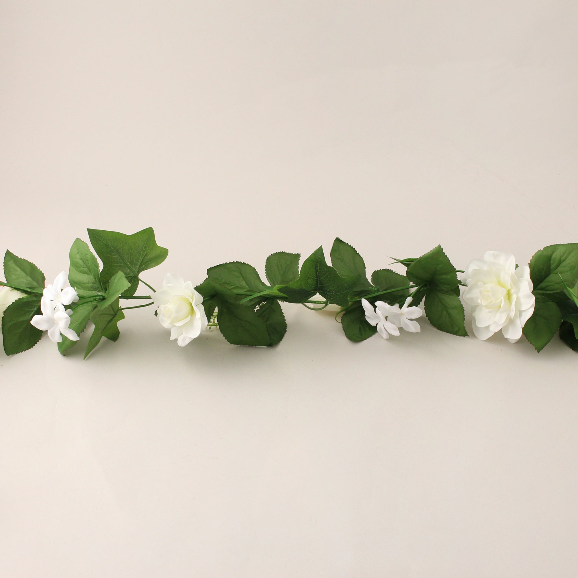 Photo of Rose and blossom wedding garland 180cm white and green
