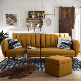 Brittany Linen sofa bed