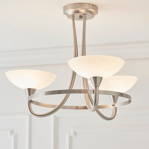Vogue Cagney 3 Light Semi Flush Ceiling Light