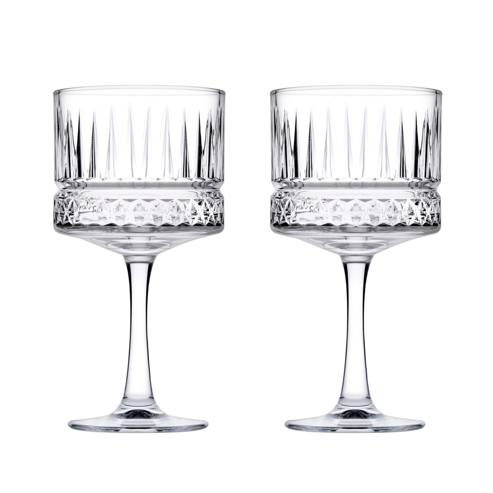 Set Of 2 Elysia Cocktail Glasses Clear