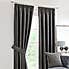 Chenille Grey Pencil Pleat Curtains  undefined