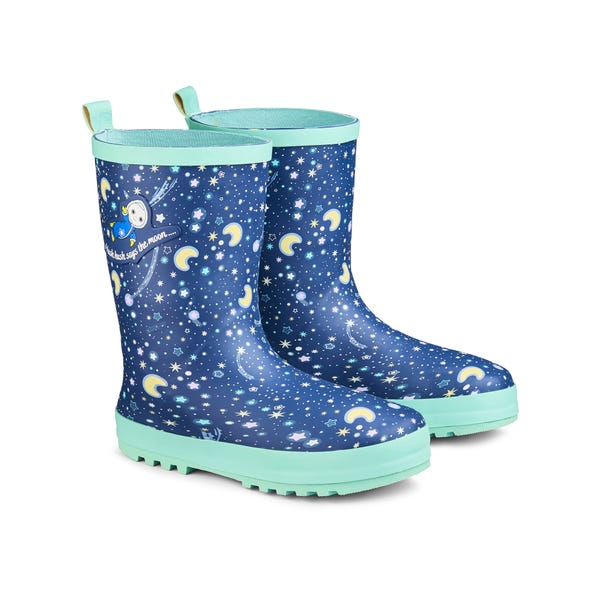 Ulster Weavers Moon and Me Kids Space Wellies image 1 of 1