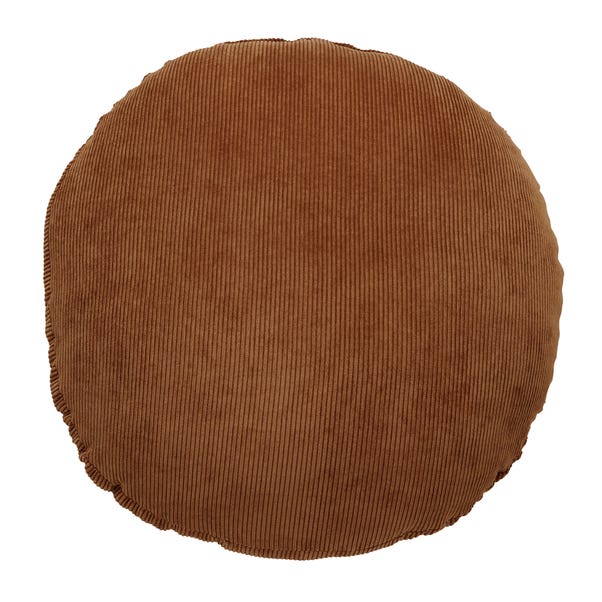 Circle Corduroy Cushion Brown undefined