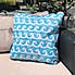 Aruba Blue Water Resistant Outdoor Cushion Blue