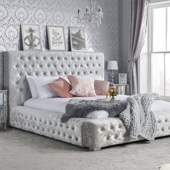 crushed velvet bedding dunelm