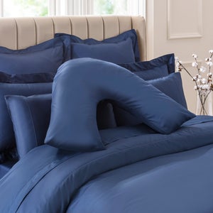 Dorma Smooth & Soft 300 Thread Count 100 Cotton Sateen V-shaped Pillowcase