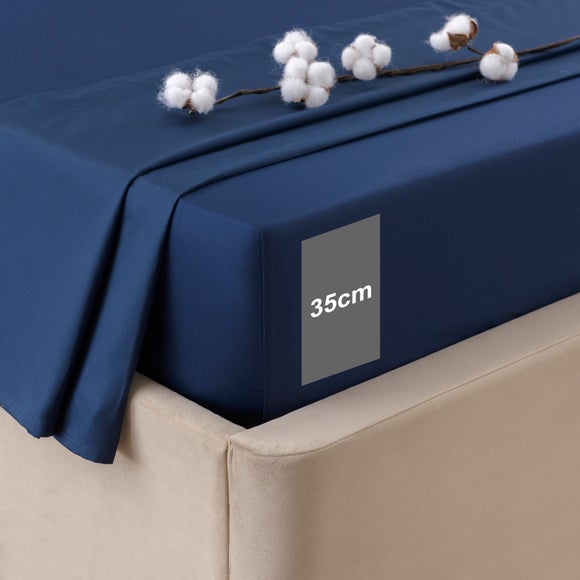 Photo 2 of Dorma Smooth & Soft 300 Thread Count 100 Cotton Sateen Fitted Sheet Photo 2 of Dorma Smooth & Soft 300 Thread Count 100 Cotton Sateen Fitted Sheet