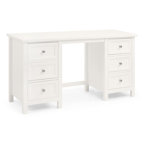 Maine 6 Drawer Dressing Table, White