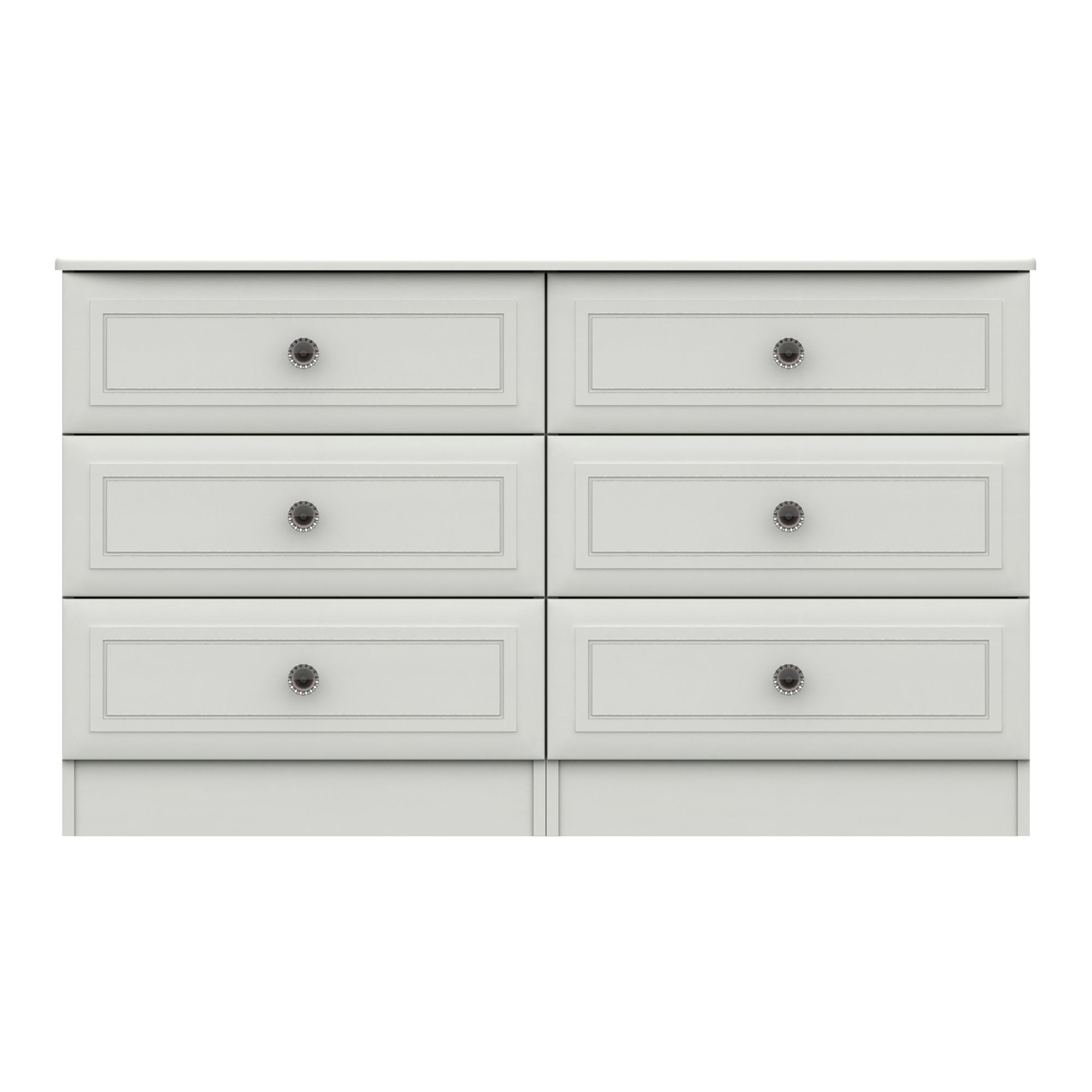 Portia Wide 6 Drawer Chest White