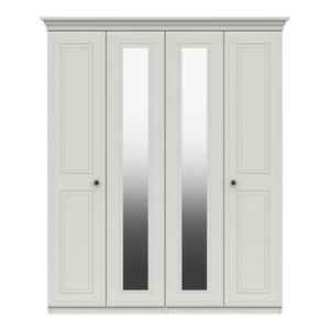 Portia 4 Door Wardrobe- Mirrored