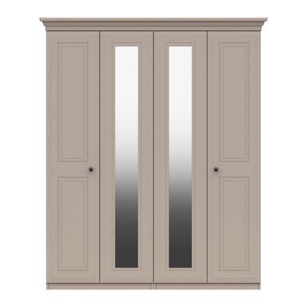Portia 4 Door Wardrobe, Mirrored image 1 of 1