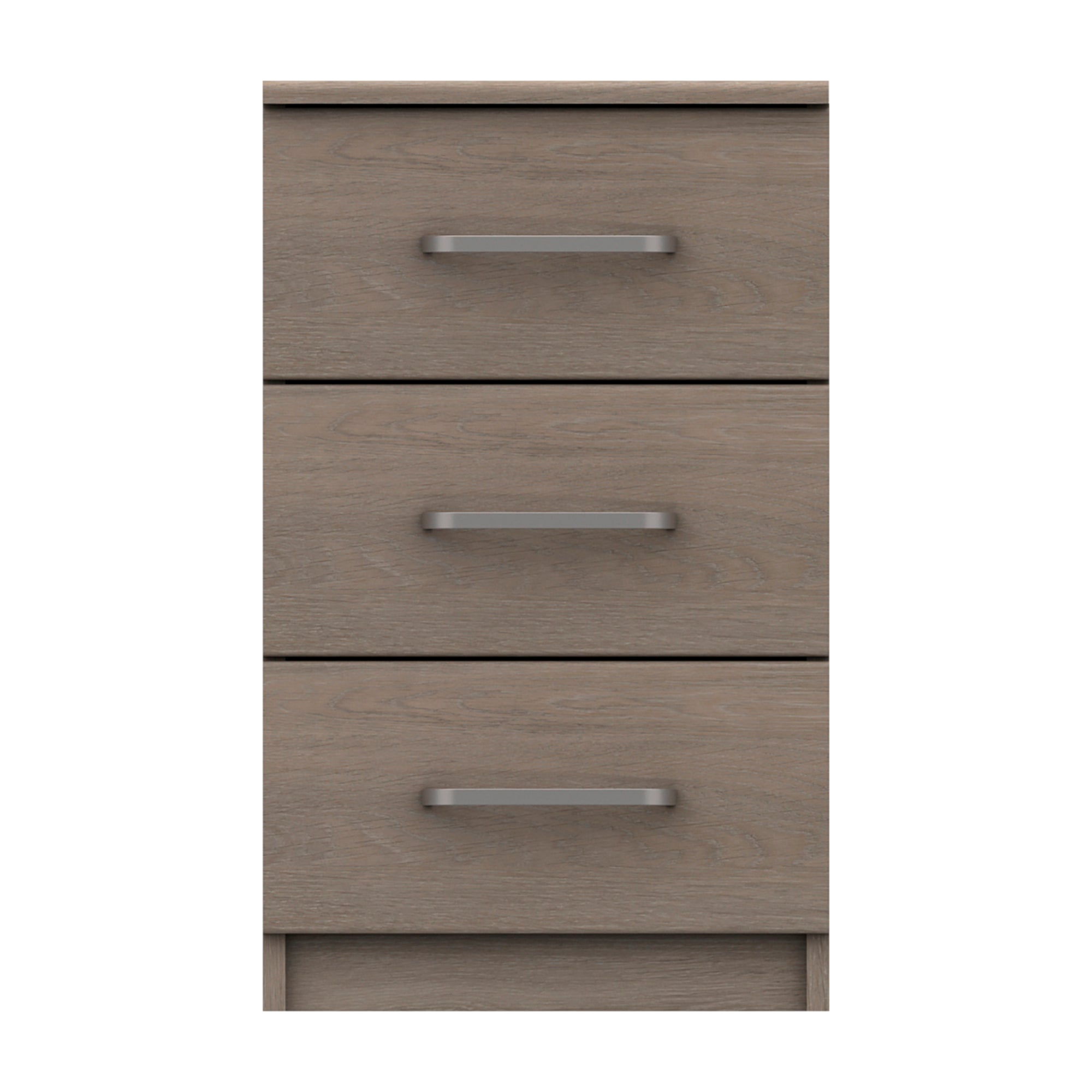 Parker 3 Drawer Bedside Table Parker Light Grey