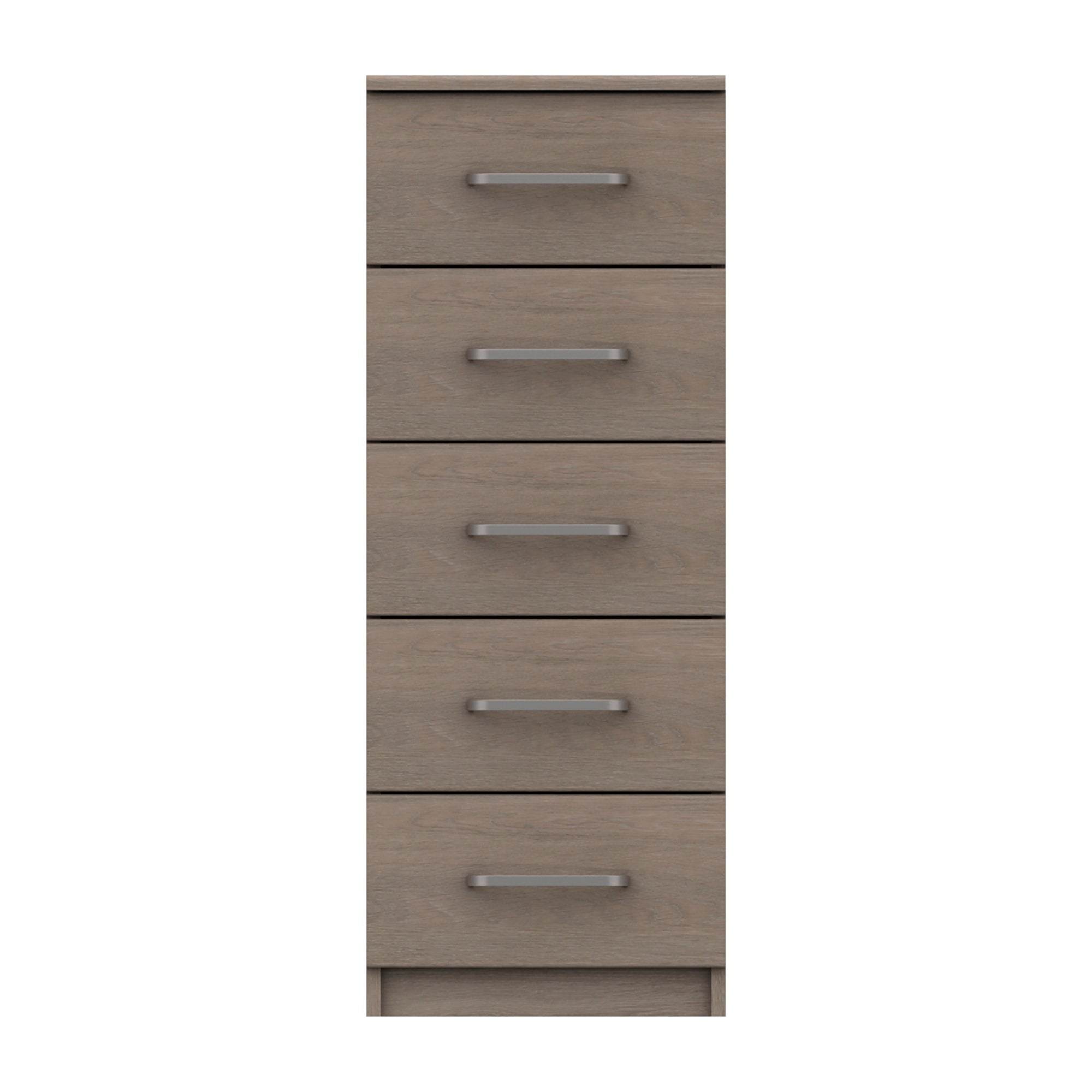 Parker Beige 5 Tall Chest of Drawers Brown