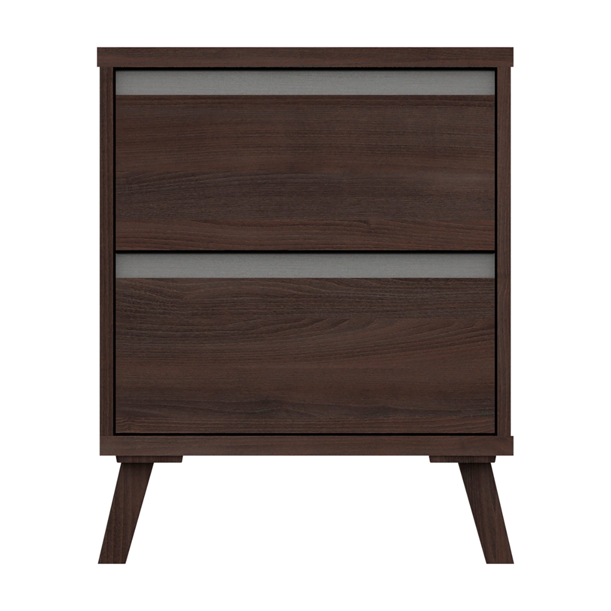 Jenson 2 Drawer Bedside Table Brown