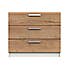Piper 3 Drawer Chest Mid Oak (Brown)