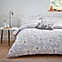Elements Lena Reversible Grey Duvet Cover and Pillowcase Set  undefined