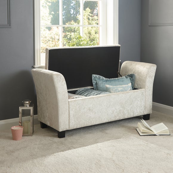 Crushed velvet window seat Clearance