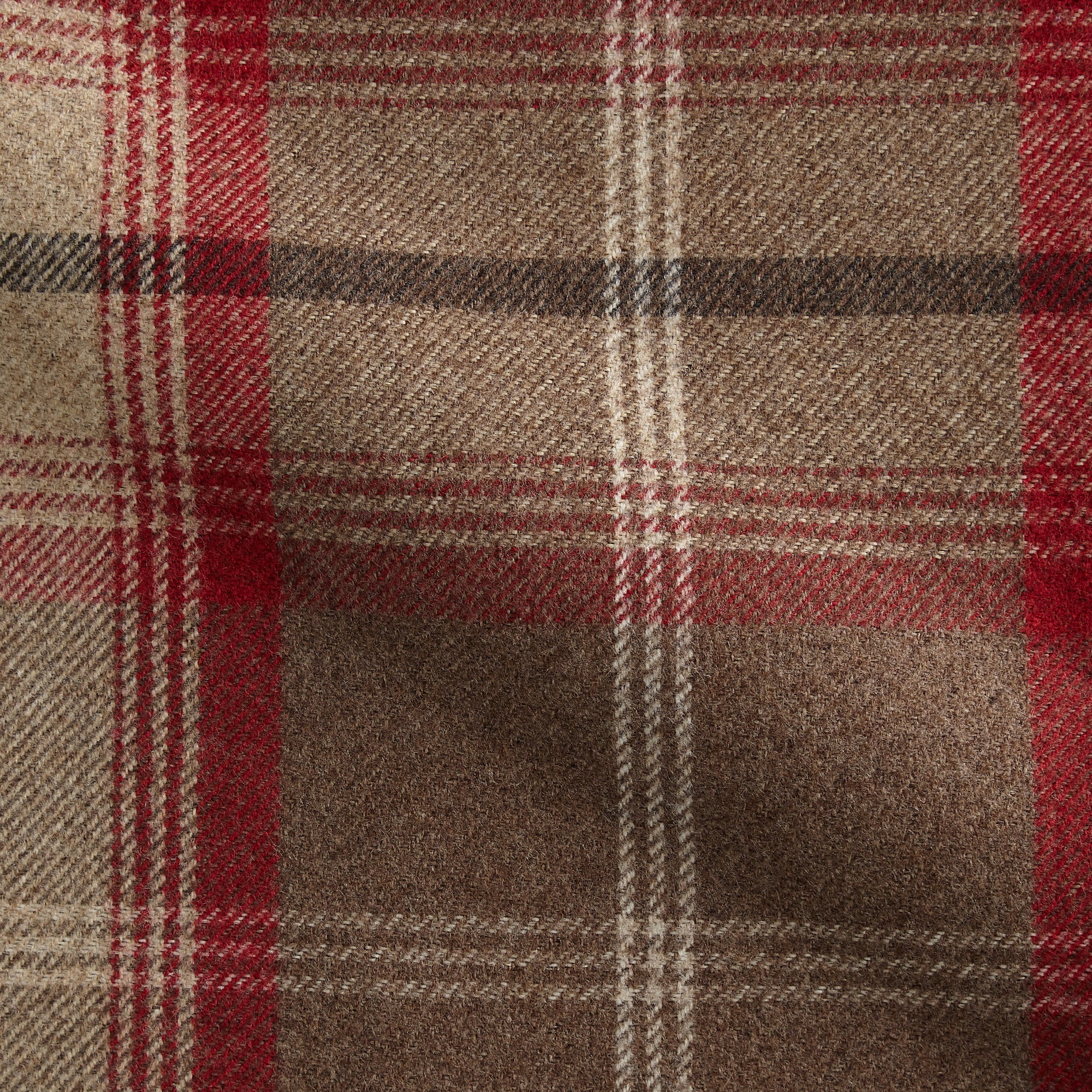 Highland Check Made to Measure Fabric Sample Highland Check Rosso