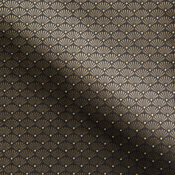 Deco Geo Made to Measure Fabric Sample Deco Black and Gold