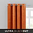 Isla Orange Thermal Ultra Blackout Eyelet Curtains  undefined