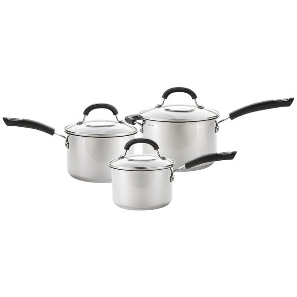 Circulon Total Stainless Steel 3 Piece Set Silver