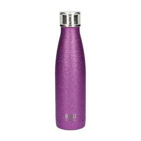 Built Purple Glitter 500ml Stainless Steel Water Bottle