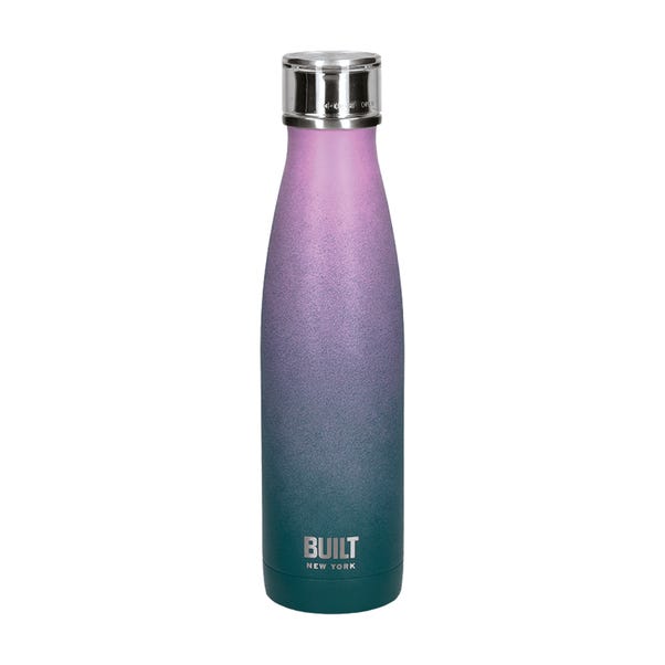 Built Pink Blue Ombre 500ml Stainless Steel Water Bottle image 1 of 1