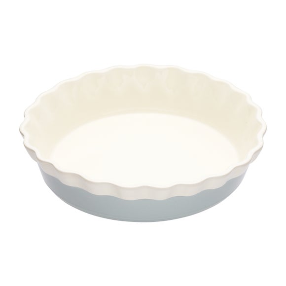 ceramic fluted pie dish