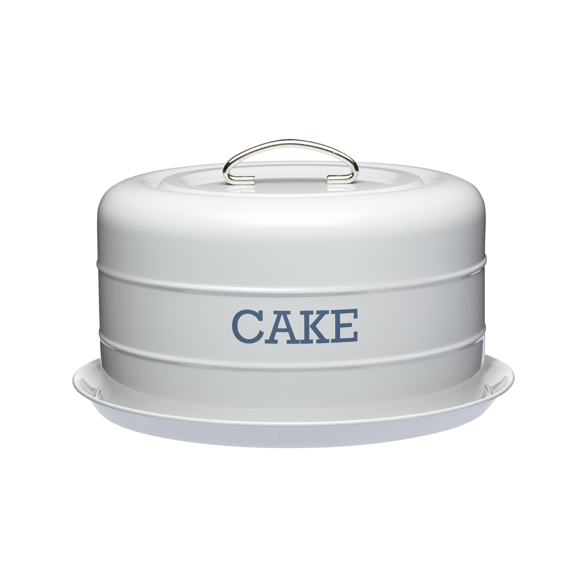 Grey Cake Storage Tin