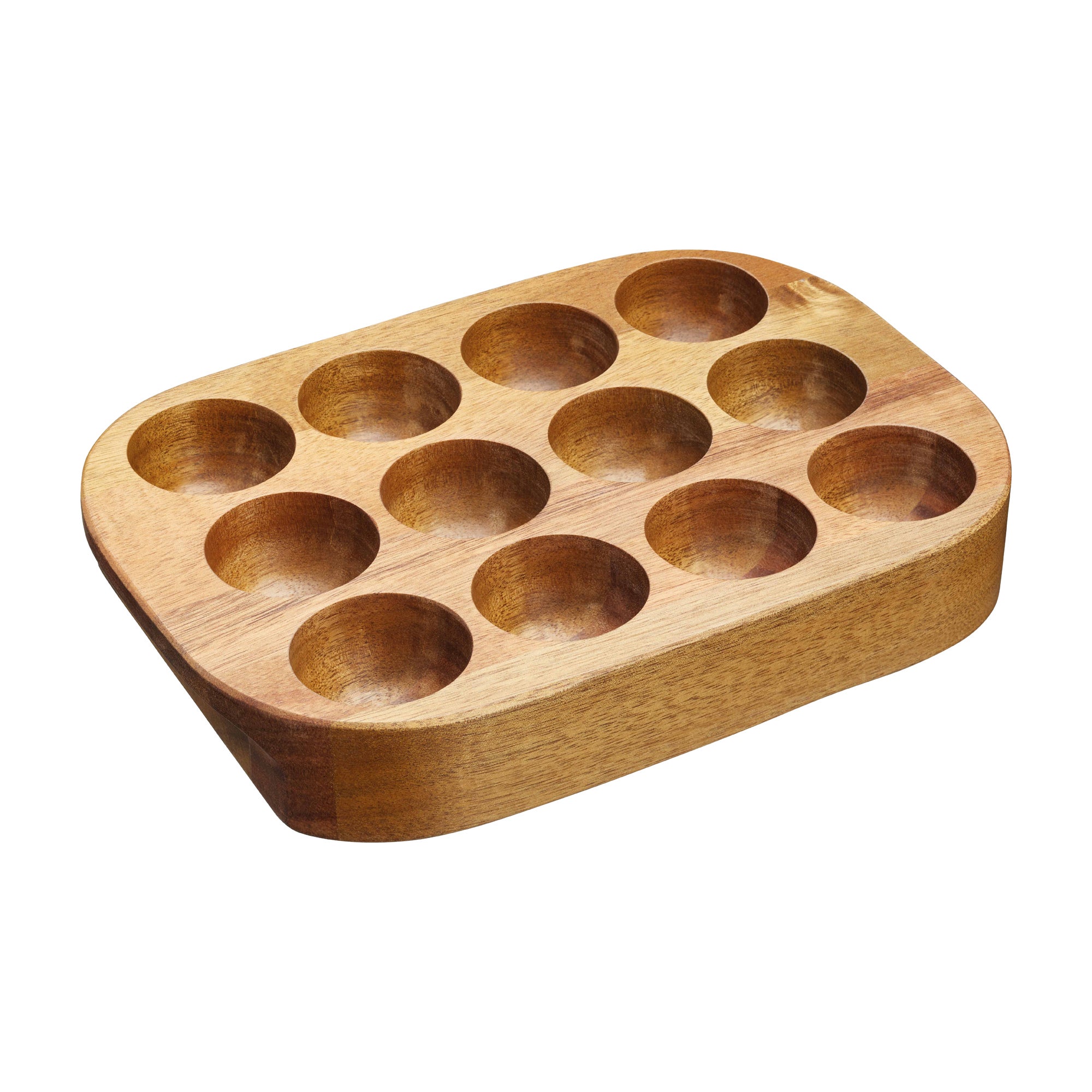 Photos - Food Container Kitchen Craft KitchenCraft Natural Elements Acacia Wood Egg Rack Brown 