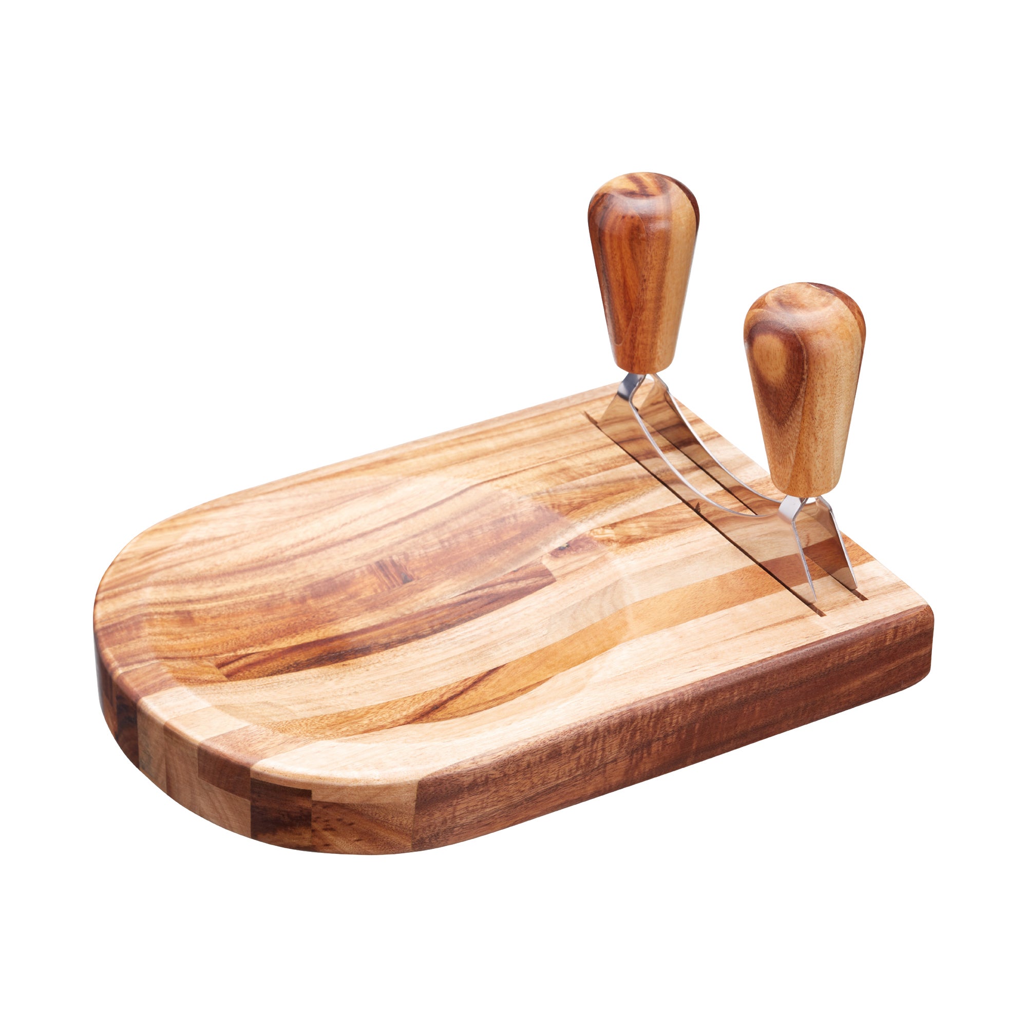 Image of KitchenCraft Acacia Wood Hachoir & Chopping Board Brown