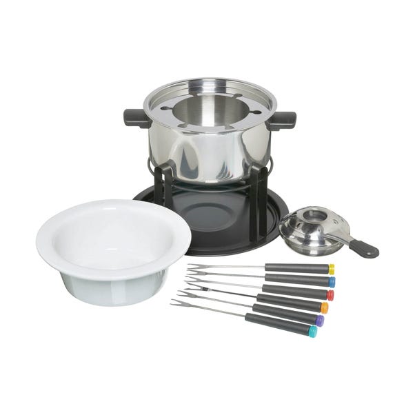KitchenCraft Stainless Steel Deluxe Fondue Set image 1 of 1