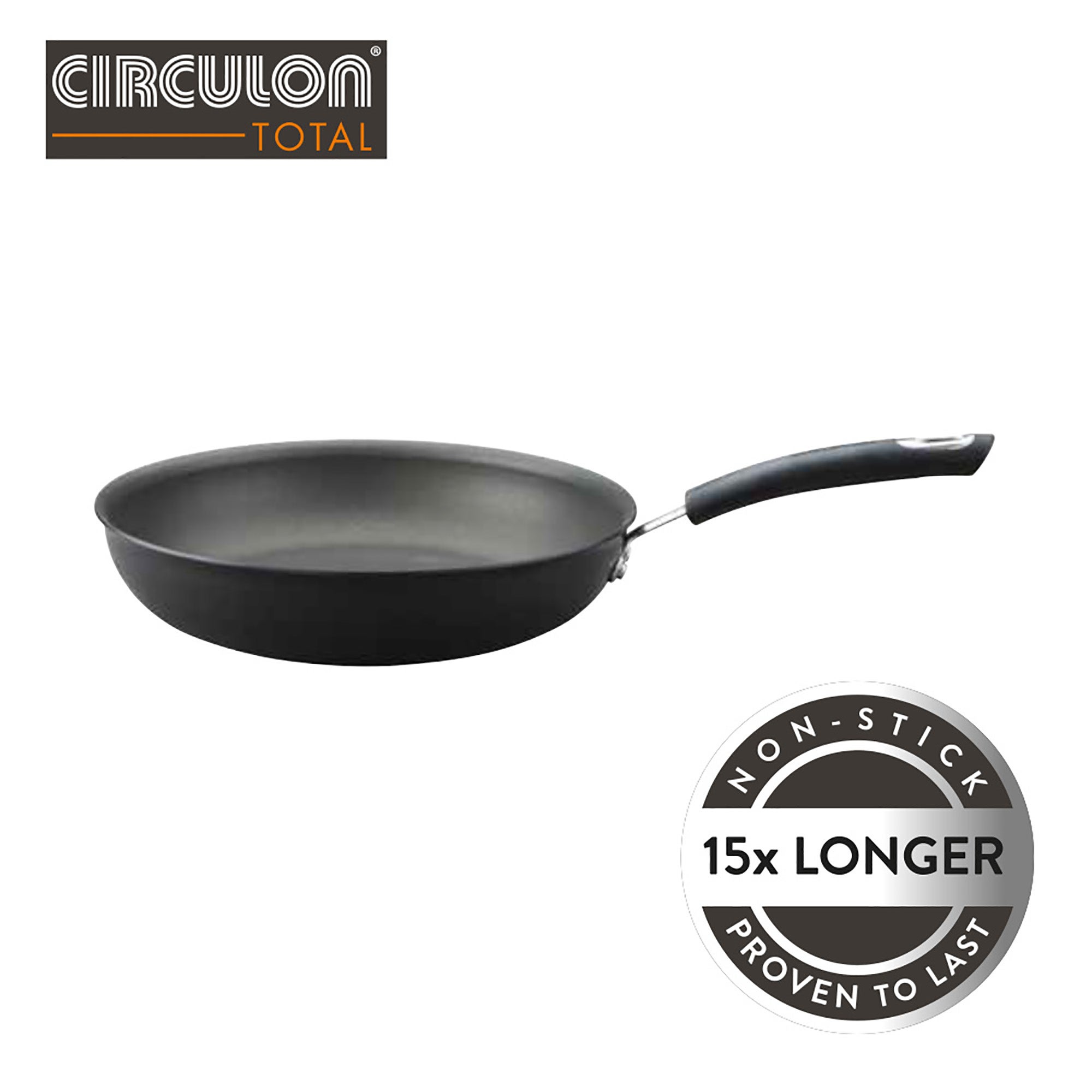 Circulon Total Non-stick Hard Anodised Aluminium Induction Frying Pan, 31cm