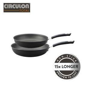 Circulon Total Hard Anodised Non-stick Induction Frying Pan Twin Pack