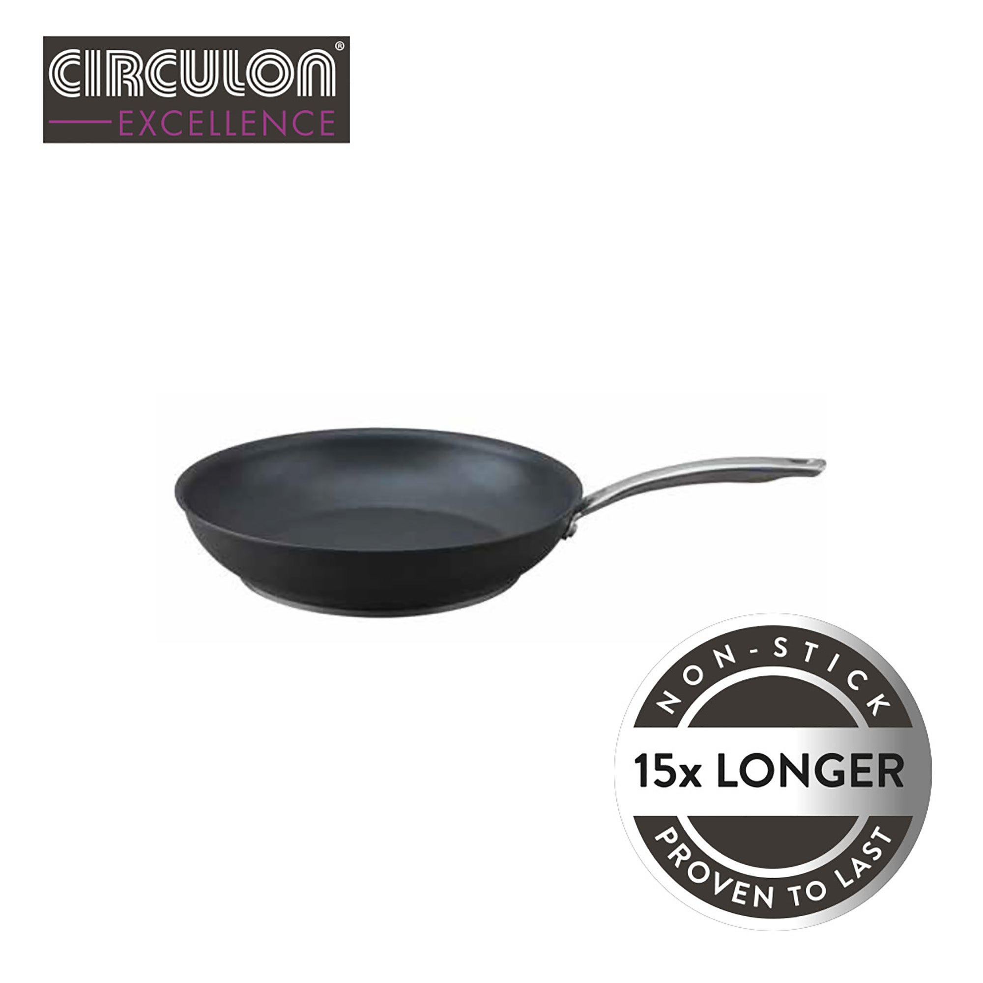 Circulon Excellence Hard Anodised Non-Stick Induction 30cm Frying Pan Black