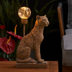 Leopard Natural Outdoor Solar Lamp