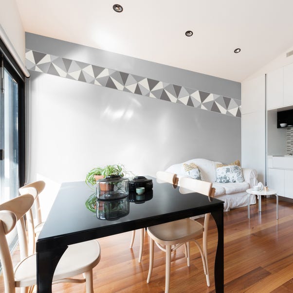 Apex Silver Self Adhesive Wallpaper, Wallpaper Borders For Living Rooms