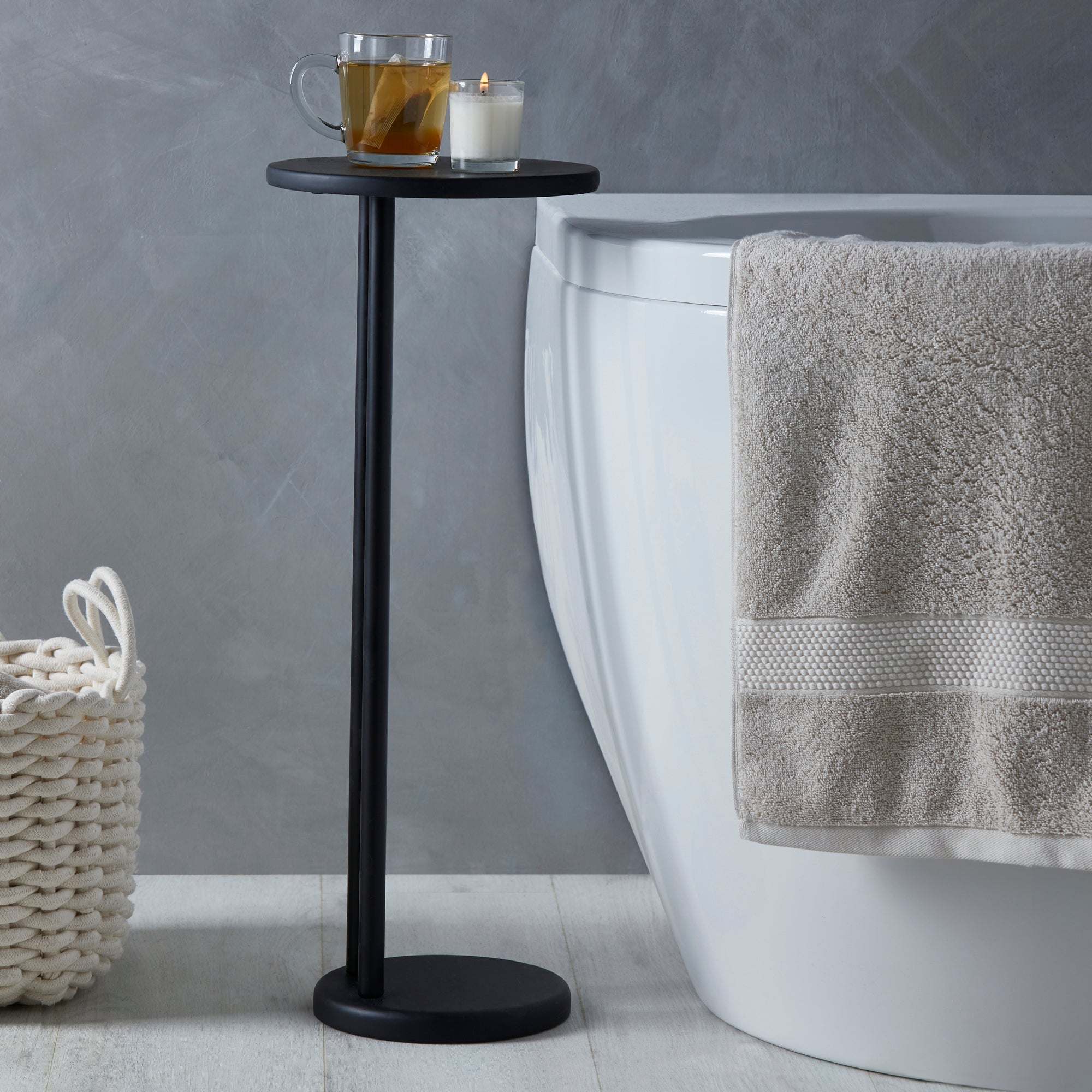 The Dunelm bath side table is the new must-have bathroom accessory