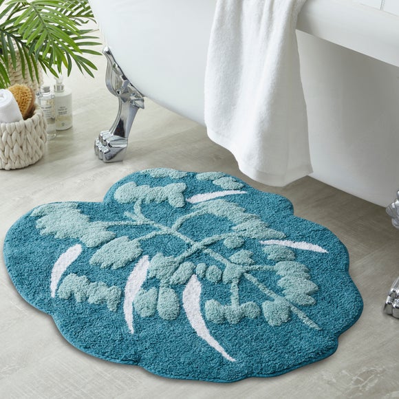 Turquoise bath shop mat