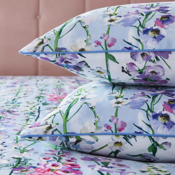 Dorma Country Garden 100% Cotton Standard Pillowcase Pair image 1 of 4