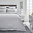Dorma Purity Marlia Silver Cotton Jacquard Duvet Cover and Pillowcase Set  undefined