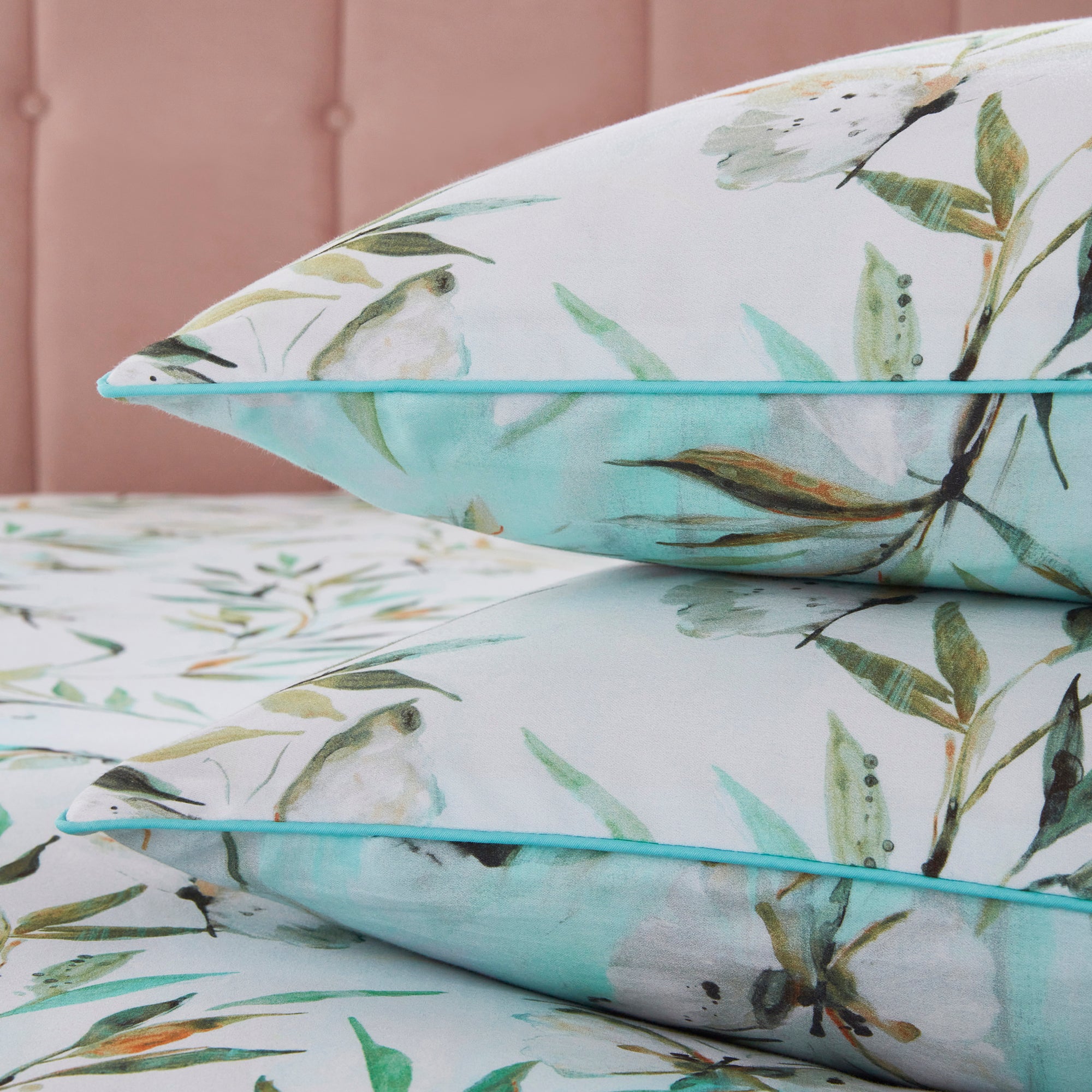 Dorma Nature Garden 100% Cotton Housewife Pillowcase Pair | Dunelm