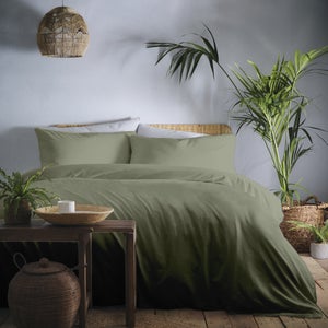 Appletree Cassia Khaki 100 Cotton Duvet Cover And Pillowcase Set