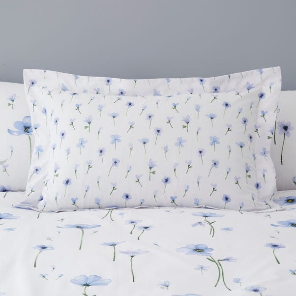 Maddie Blue Floral Oxford Pillowcase image 1 of 2